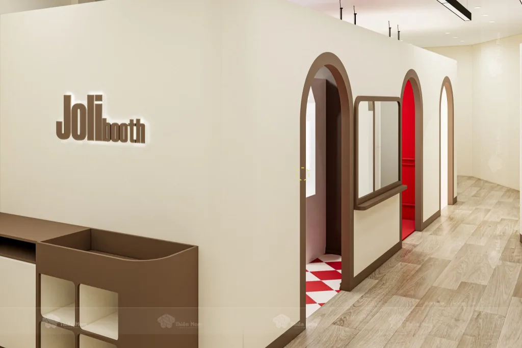 Ý tưởng thiết kế Photobooth Jolibooth hiện đại và nhẹ nhàng