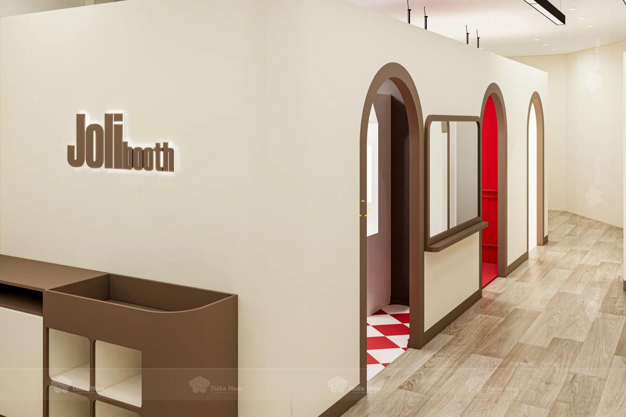 Ý tưởng thiết kế Photobooth Jolibooth hiện đại và nhẹ nhàng