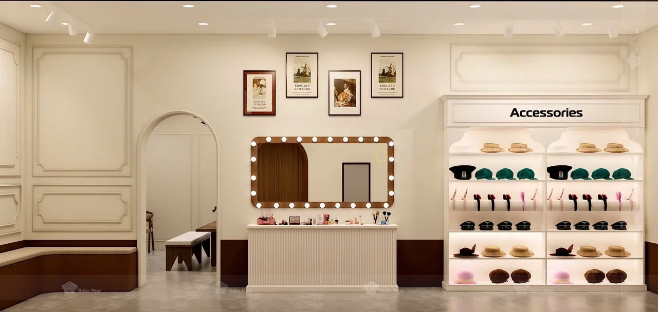 Khu makeup và phụ kiện hỗ trợ hành trình chụp ảnh