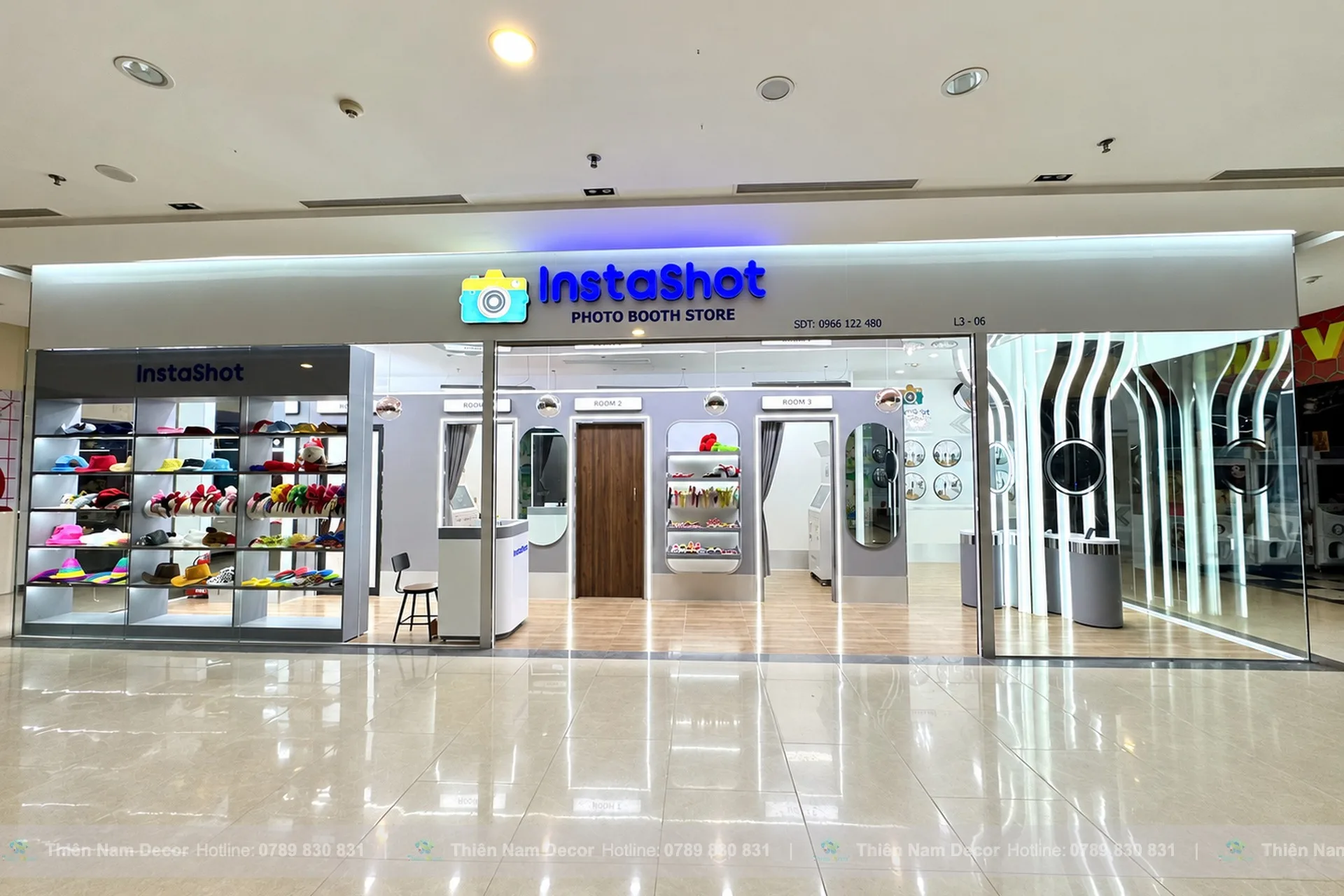 Không gian chụp ảnh Instashot hoàn thiện