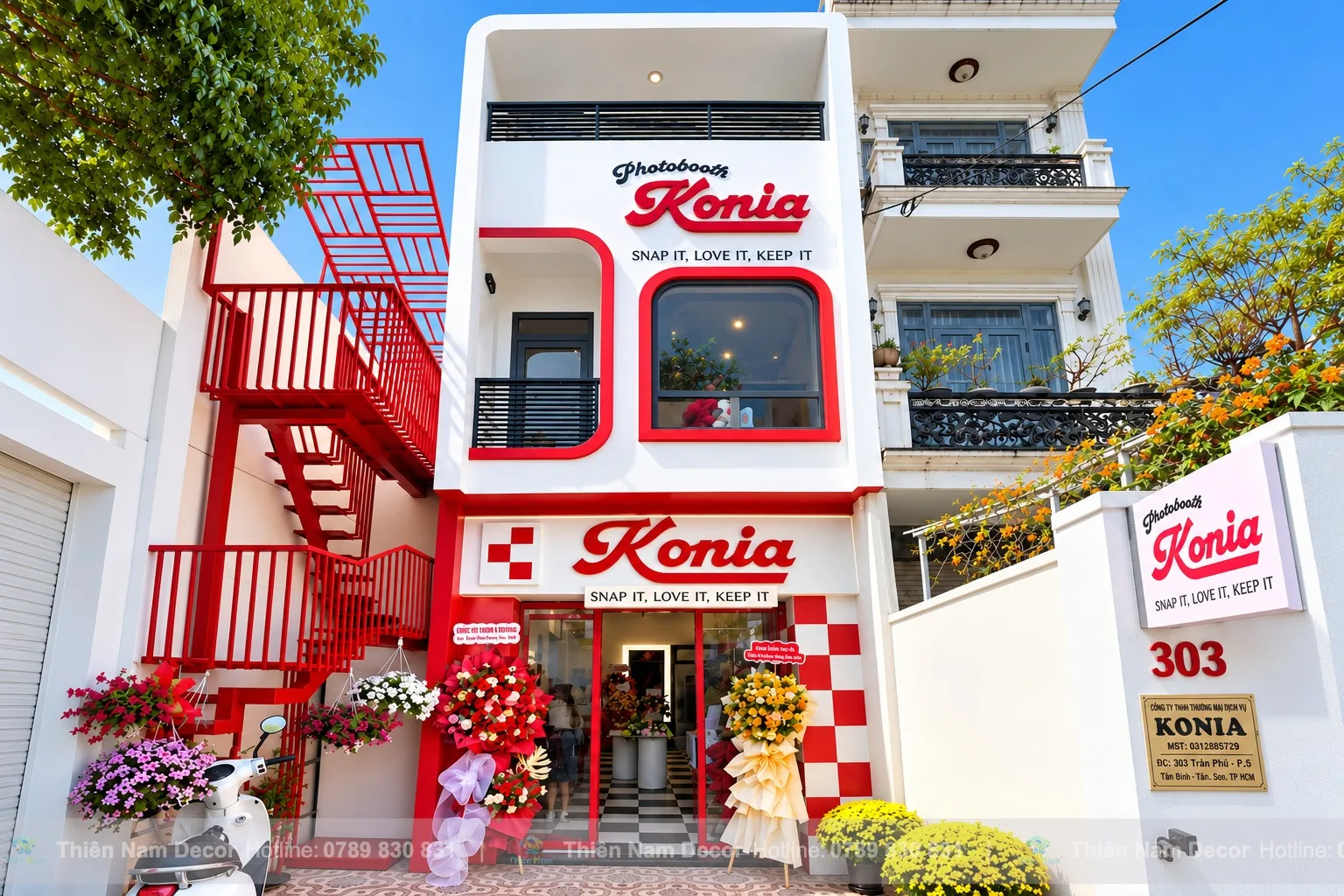 Mặt tiền Photobooth Konia thực tế