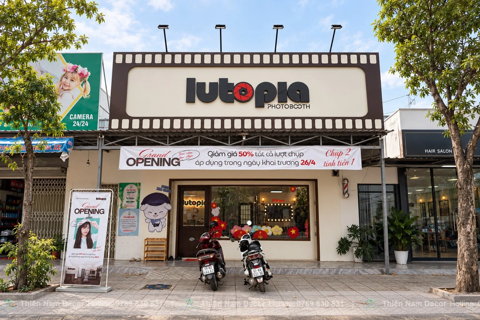 Mặt tiền Photobooth Lutopia thực tế