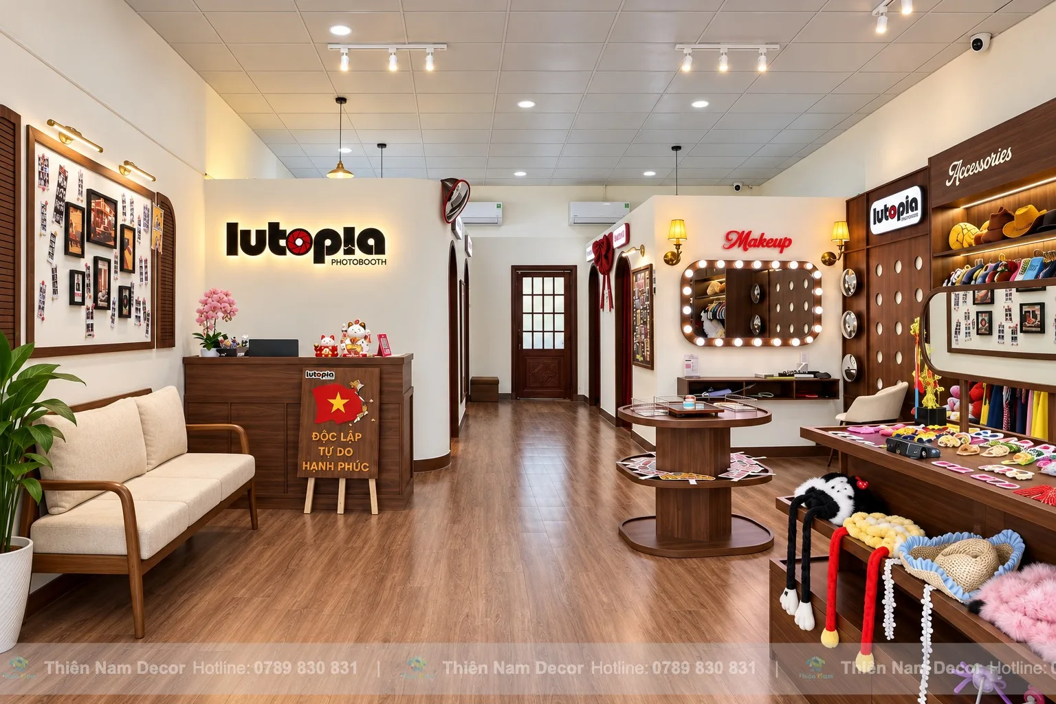 Quầy tiếp đón Photobooth Lutopia
