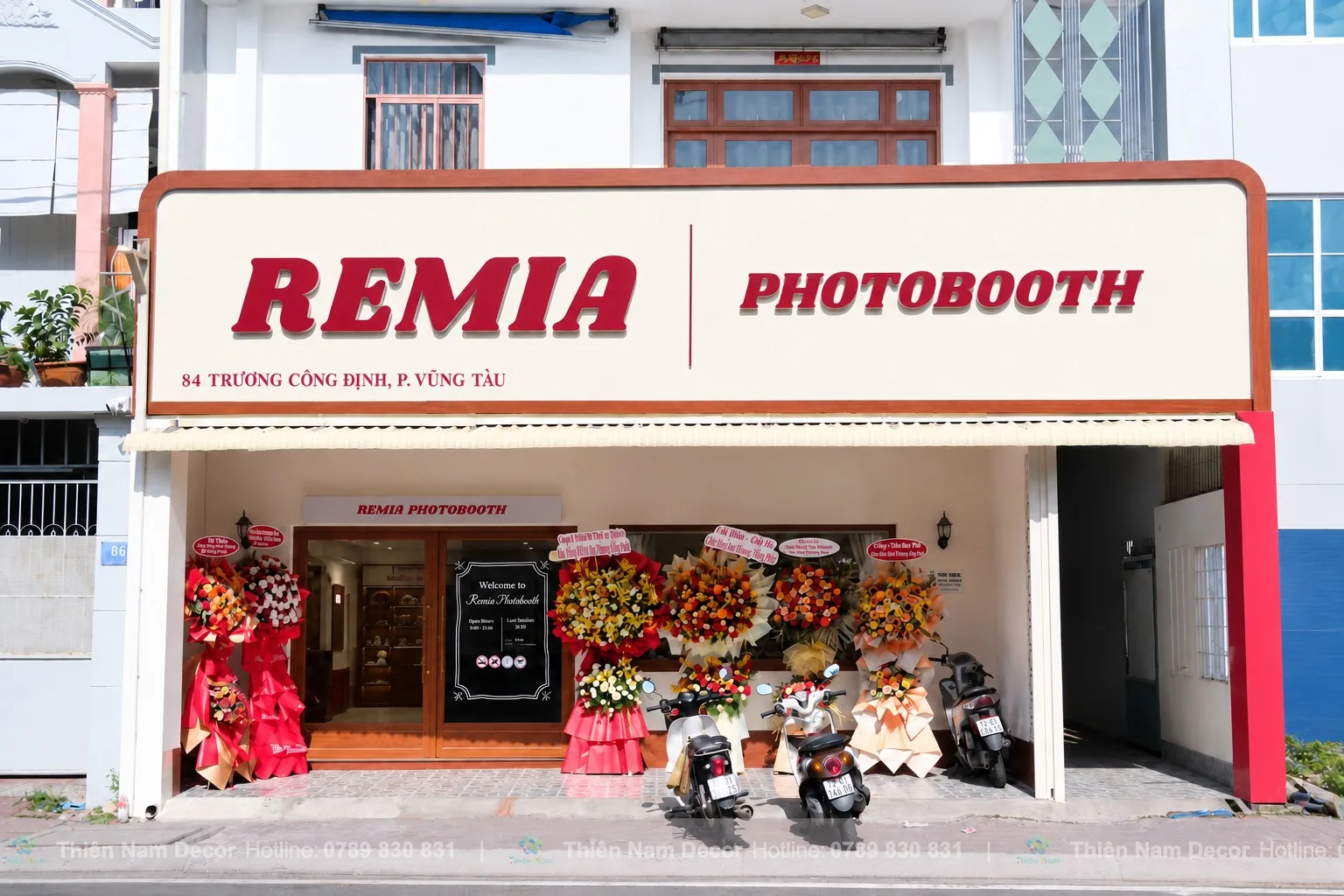 Mặt tiền Photobooth Remia Vũng Tàu sau thi công