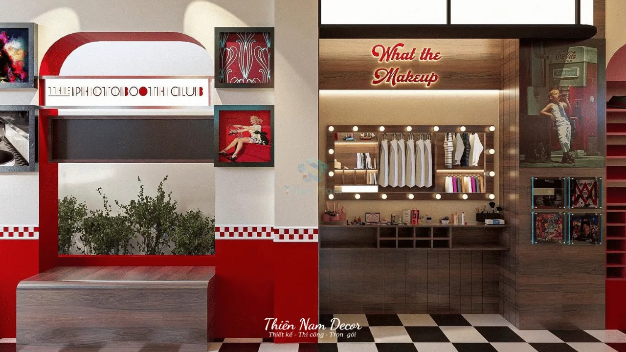 Thiết kế tiệm photobooth diện tích nhỏ cần đáp ứng những gì?