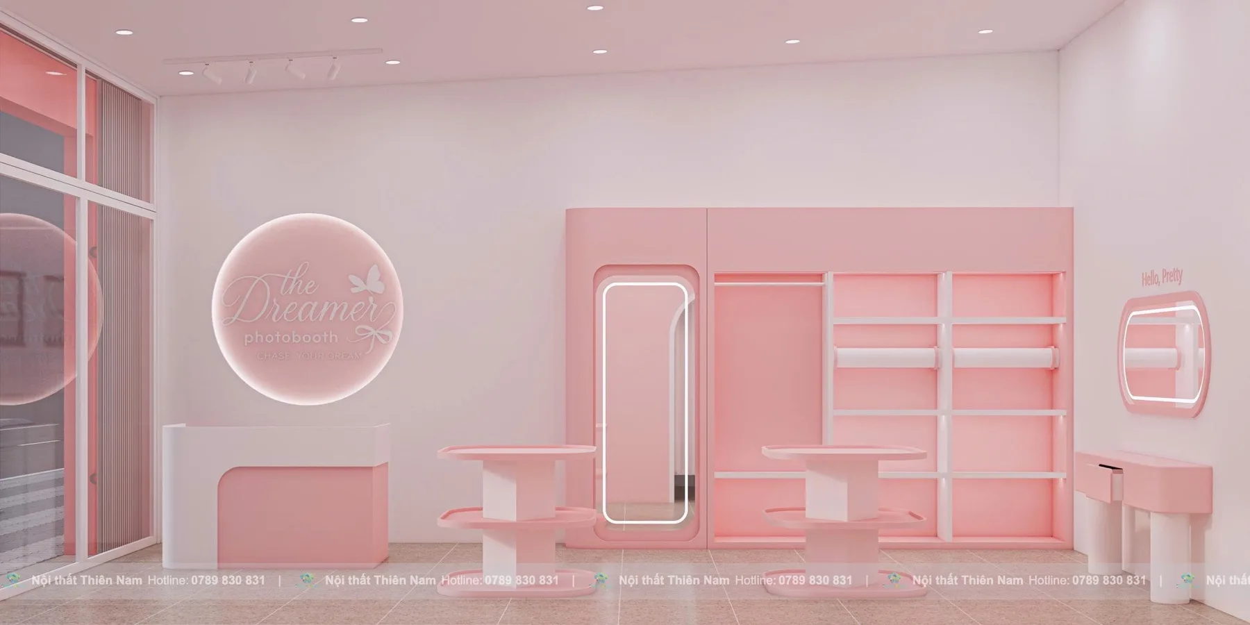 Thiết kế Photobooth Dreamer phong cách Pastel 50m² tại Đồng Tháp