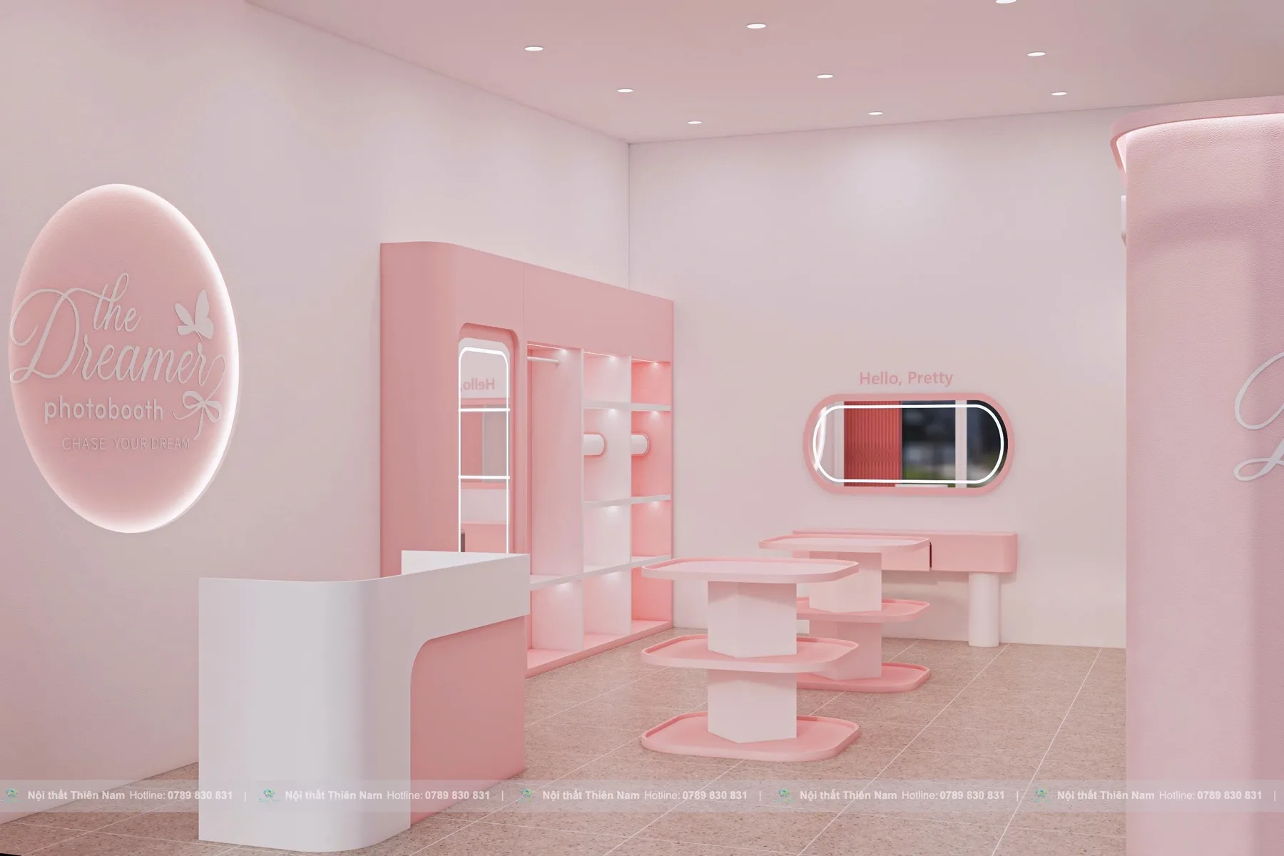 Thiết kế Photobooth Dreamer phong cách Pastel 50m² - Góc chụp chủ đạo