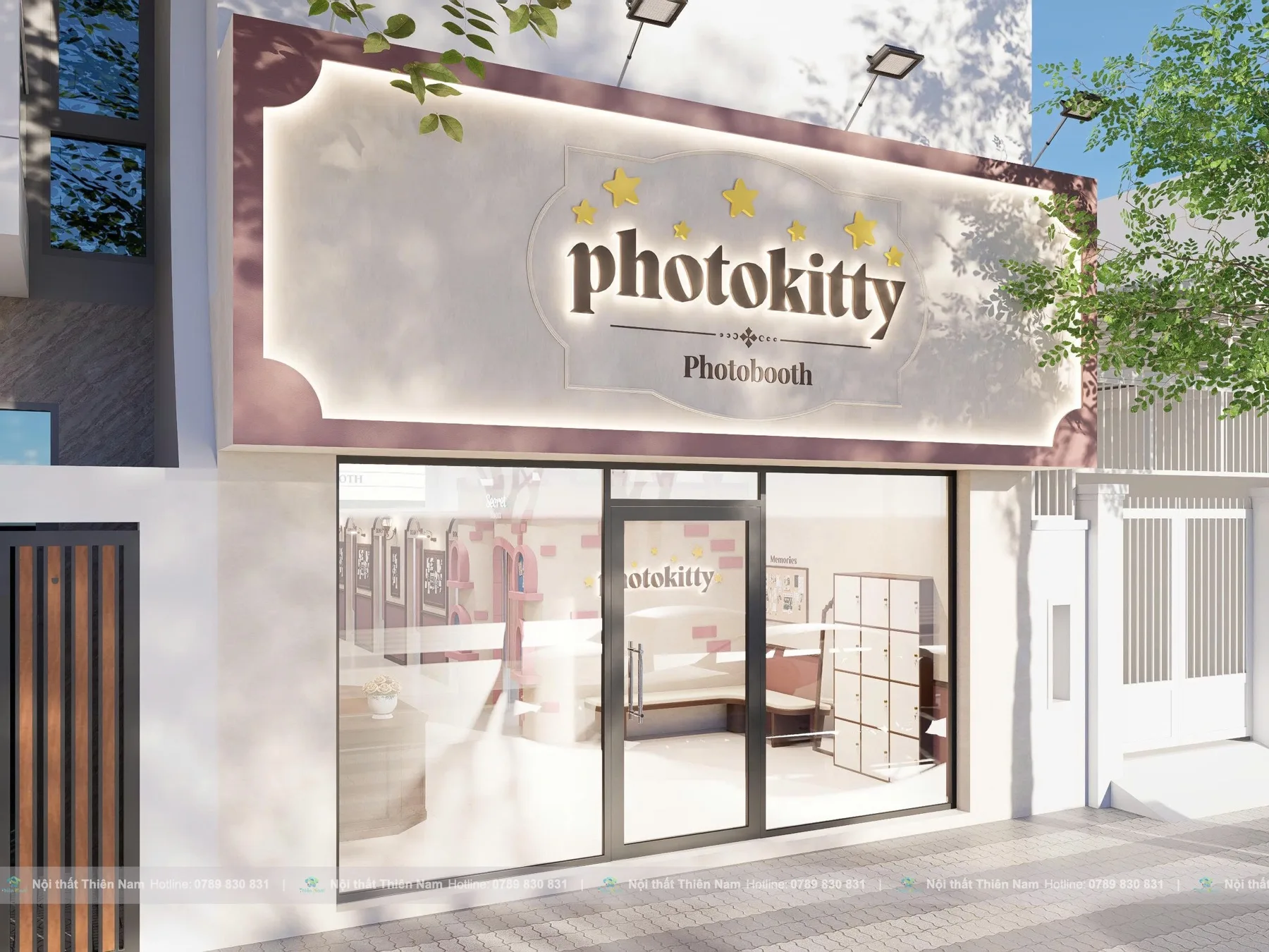 Thiết kế Photobooth Photo Kitty 65m² tại Quận 9 - Mặt tiền và nhận diện thương hiệu Thiết kế Photobooth Photo Kitty 65m² tại Quận 9 - Mặt tiền và nhận diện thương hiệu