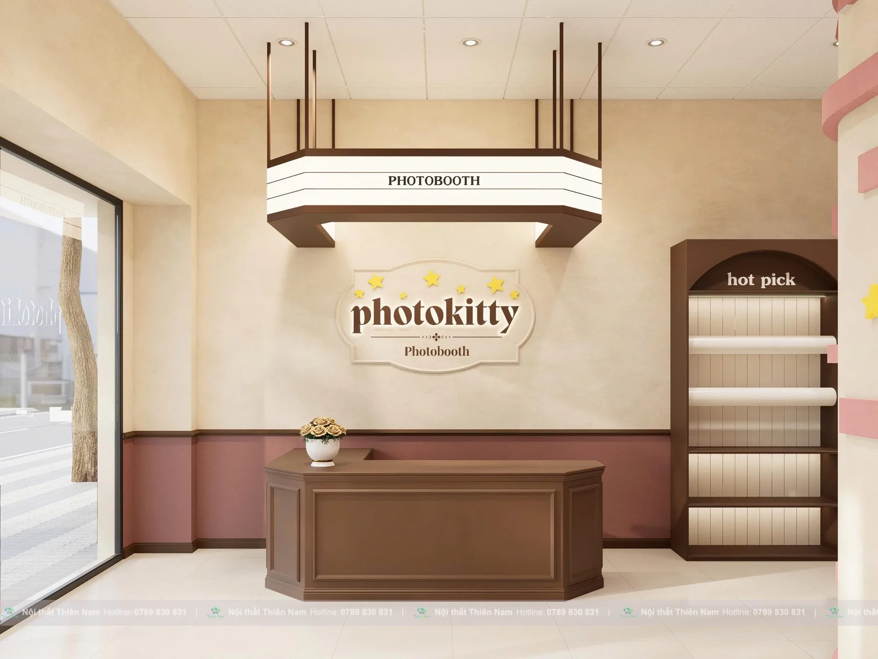 Thiết kế Photobooth Photo Kitty 65m² tại Quận 9 - Khu makeup và chuẩn bị trước khi chụp Thiết kế Photobooth Photo Kitty 65m² tại Quận 9 - Khu makeup và chuẩn bị trước khi chụp
