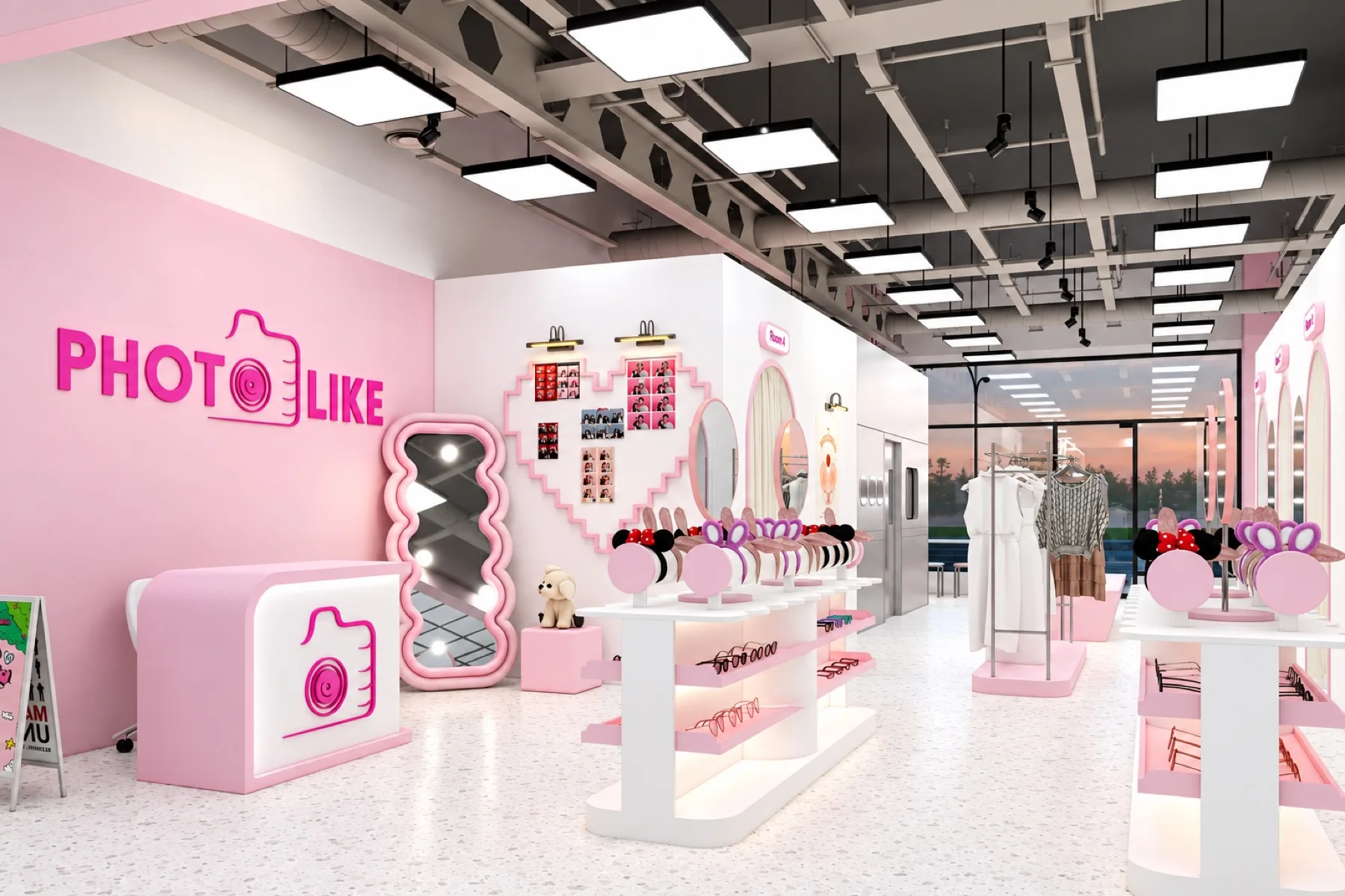Thiết kế Photobooth Photo Like 60m² hiện đại - Góc chụp chủ đạo